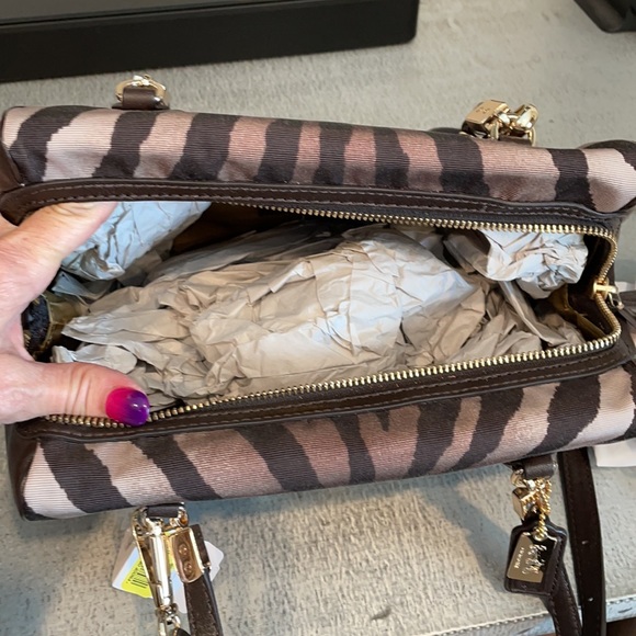 Coach zebra print bag NWT - Picture 6 of 7